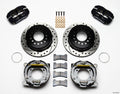 Wilwood 140-11399-D Rear Brake Kit for GM F-Body 1993-1997 with 11-Inch Drilled and Slotted Rotors, 4-Piston Caliper, Aluminum, Black Powder Coat