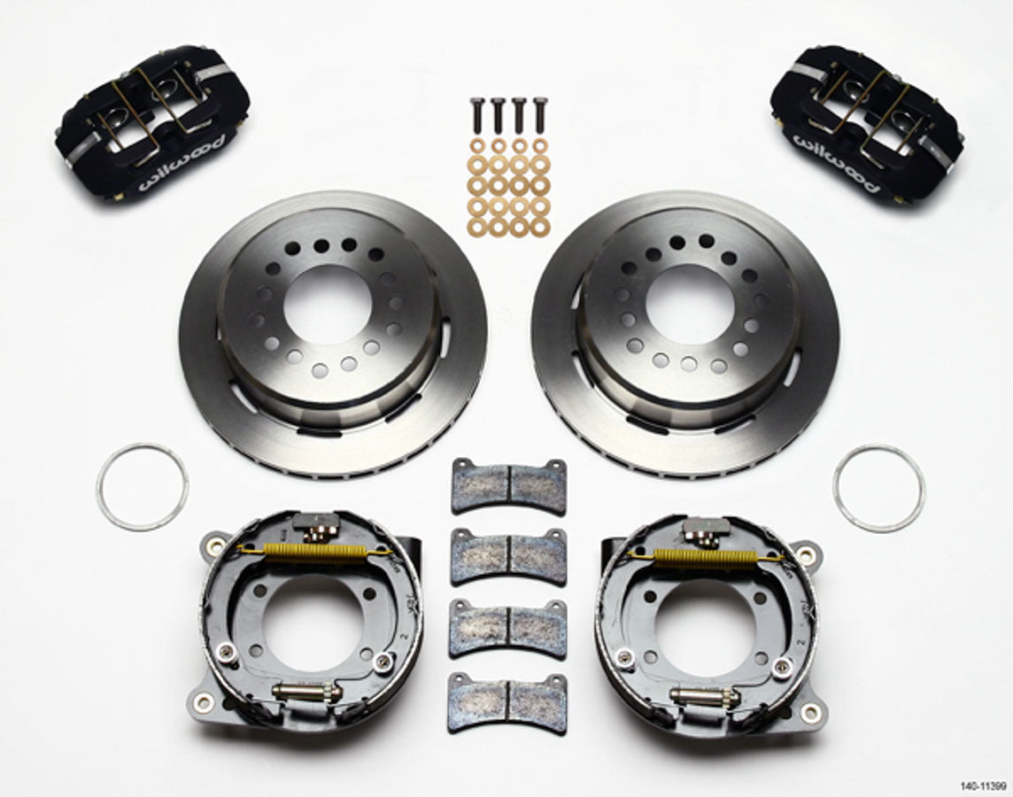 Wilwood 140-11399 Rear Brake Kit for GM F-Body 1993-97 with 11-Inch Plain Rotor and 4-Piston Aluminum Caliper