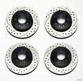 Wilwood 140-11727-D Promatrix Front and Rear 11.75 Inch Drilled and Slotted Rotor Kit for Chevy Corvette 1965-1982