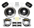 Wilwood 140-11827-D Rear Brake Kit for Chevy Corvette 1957-1962 and GM B-Body 1959-1964 with Low-Profile 4-Piston Caliper and 11-Inch Drilled Slotted Iron Rotor