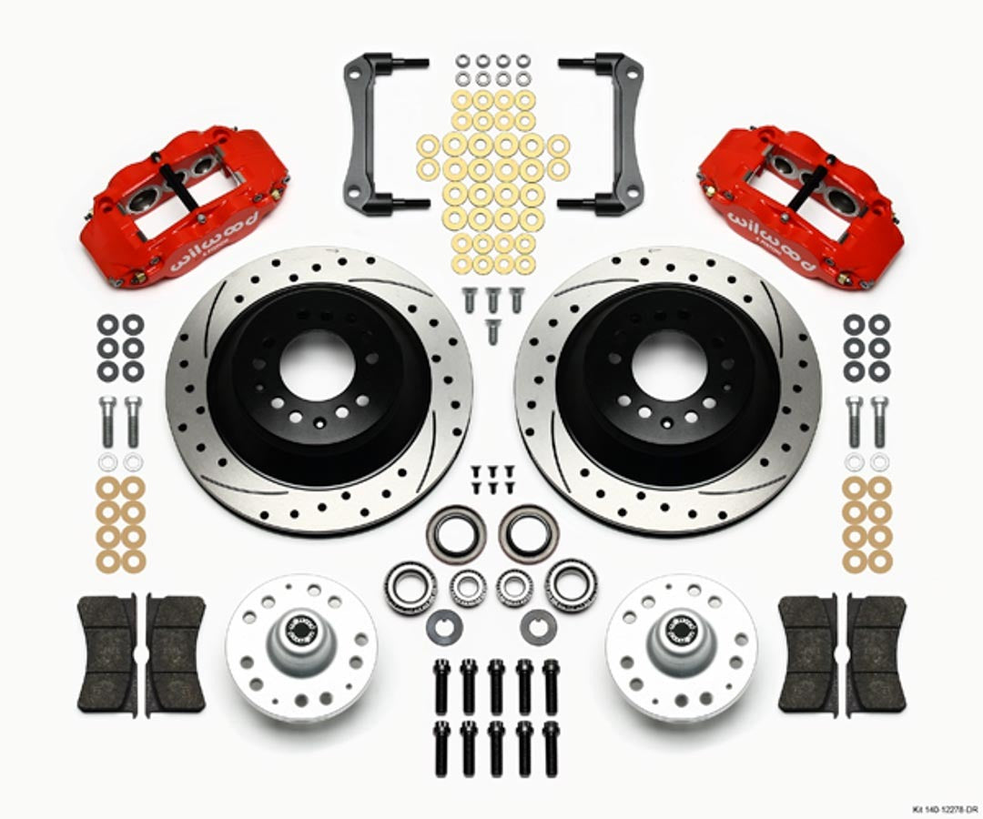 Wilwood 140-12278-DR Forged Narrow Superlite 6R Front Disc Brake Kit for 1970-1978 GM F-Body and X-Body Vehicles