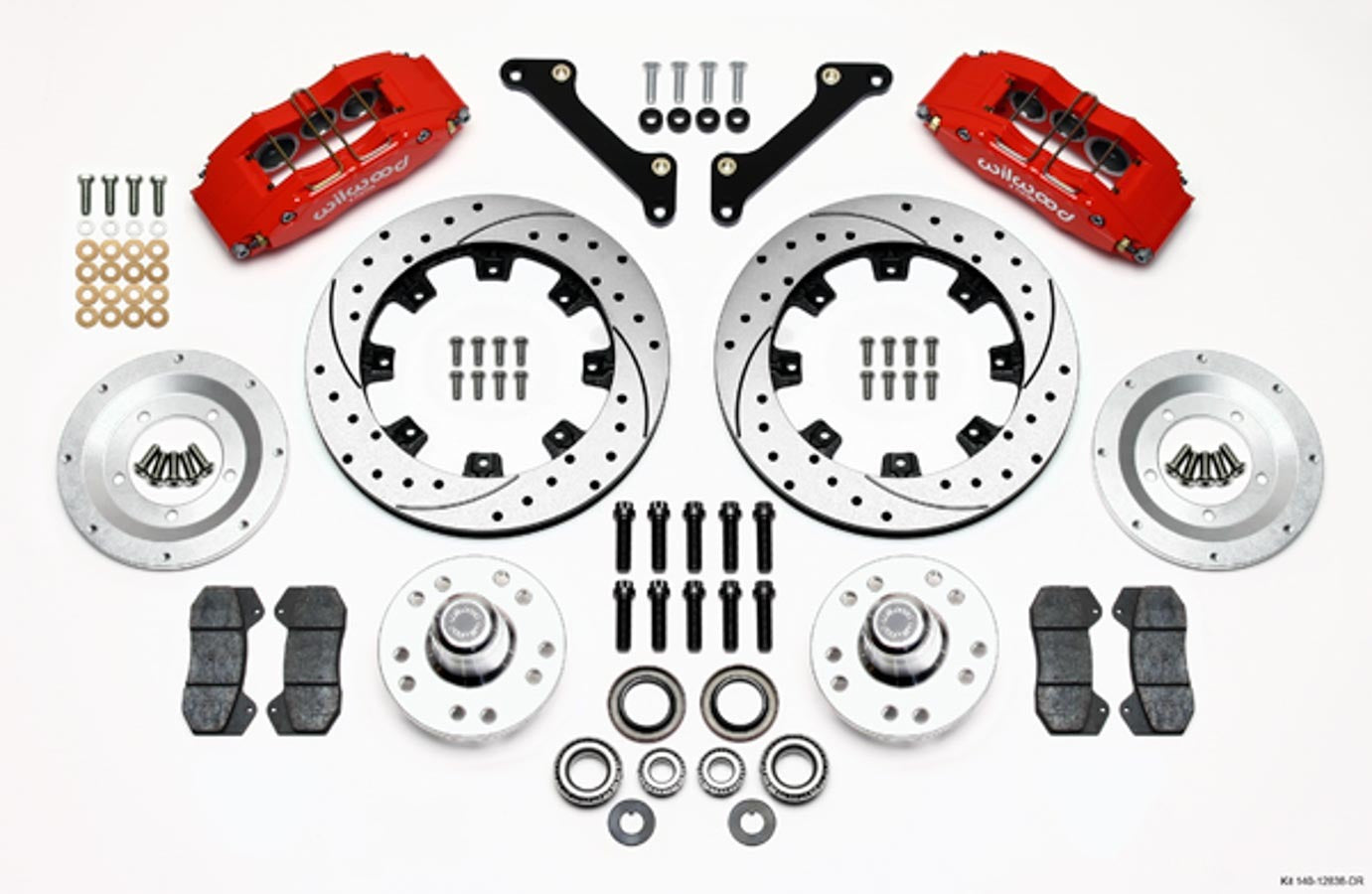 Wilwood 140-12836-DR Front Brake Kit for Chevrolet Camaro 1979-1981 with 12.19-Inch Drilled and Slotted Iron Rotor