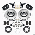 Wilwood 140-12922 Front Brake Kit for Ford 1954-1956 Fullsize Cars and SUVs with 4-Piston Caliper and 11.28-Inch Plain Iron Rotor