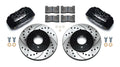 Wilwood 140-12996-D Forged DPHA Front Brake Kit with 4-Piston Calipers and 10.32-Inch Drilled and Slotted Iron Rotors for Acura Integra, Honda Civic, and Fit 1990-2013