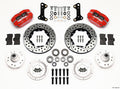Wilwood 140-13202-DR Dynapro Front Brake Kit for GM F-Body / X-Body 1967-1972 with 4-Piston Caliper and 11-Inch Drilled/Slotted Iron Rotor