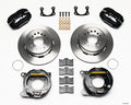 Wilwood 140-13511 Rear Forged Dynalite Brake Kit with 4-Piston Caliper and 12.19 Inch Plain Iron Rotor for GM 12-Bolt