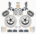 Wilwood 140-13653 Classic Series Dynalite Front Disc Brake Kit for Ford and Mercury Fullsize 1960-68 with 4 Piston Calipers and 11.3 Inch Plain Iron Rotors