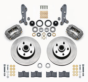 Wilwood 140-13653 Classic Series Dynalite Front Disc Brake Kit for Ford and Mercury Fullsize 1960-68 with 4 Piston Calipers and 11.3 Inch Plain Iron Rotors