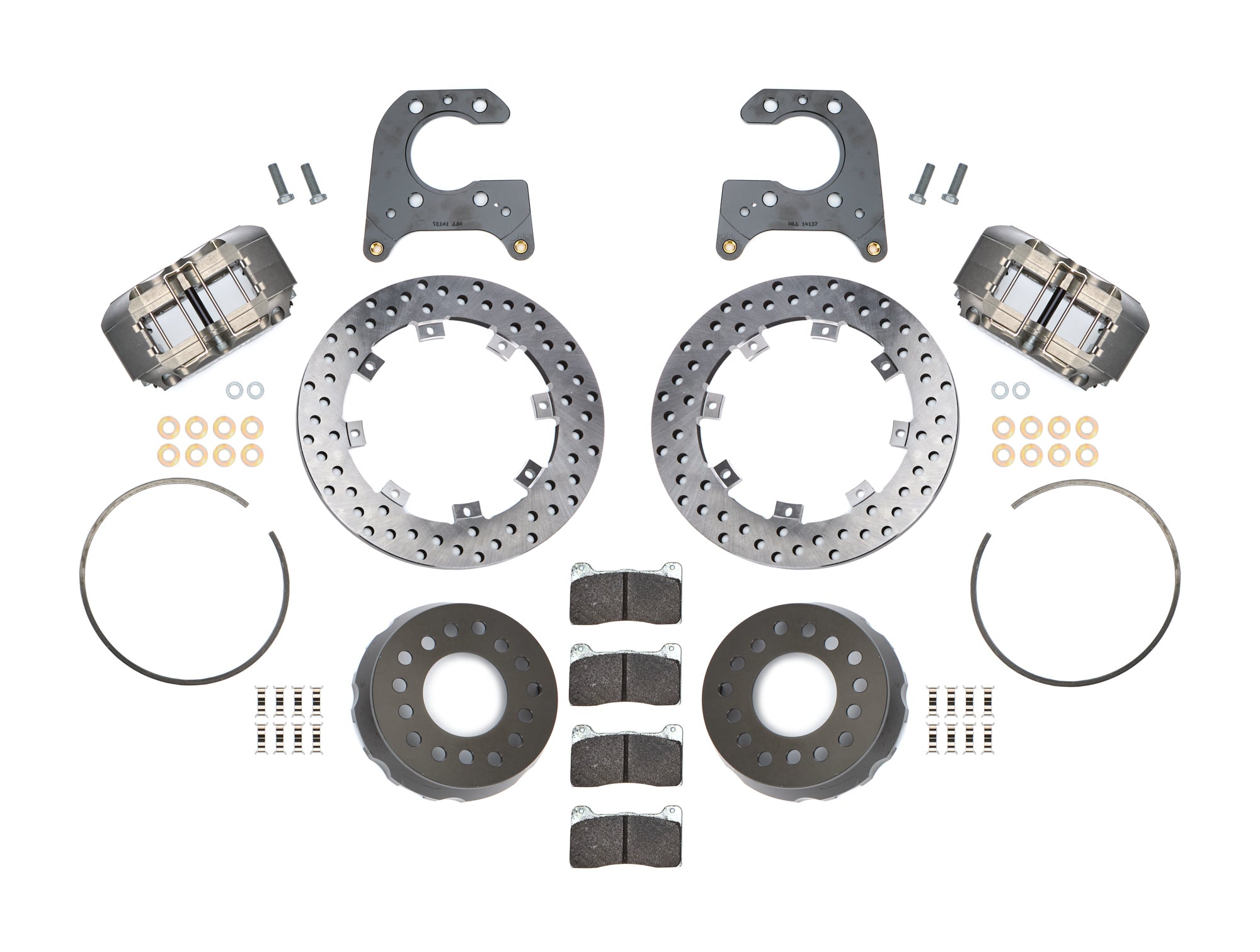 Wilwood 140-14134-D Dynapro SA Lug Drive Rear Brake Kit with 11.25-Inch Drilled Steel Rotor and Four-Piston Aluminum Caliper for Big Ford Trucks