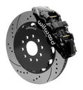 Wilwood 140-15705-D Aero6 Big Brake Front Kit for Chevrolet Corvette 1997-2013, 14 Inch Diameter, 6 Piston Caliper, Drilled and Slotted Iron Rotors, Black Powder Coat Aluminum Calipers