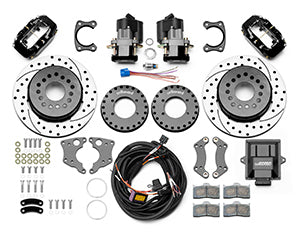 Wilwood 140-15843-D Forged Dynalite Rear Brake Kit for Big Ford New Style with 12.19 Inch Drilled and Slotted Iron Rotor