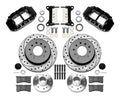 Wilwood Brake Kit Front GM C1500 1988-1998 12.19 Inch Drilled and Slotted Iron Rotors with 6 Piston Aluminum Calipers