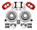 Wilwood 140-15948-DR Front Brake Kit for GM C1500 1988-1998 with 12.19 Inch Drilled and Slotted Iron Rotors and 6-Piston Calipers