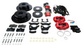 Wilwood 140-16150-DR Forged Dynalite Rear Brake Kit with 4-Piston Caliper and 12.19 Inch Slotted Iron Rotor for Small Ford