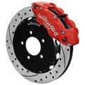 Wilwood 140-16847-DR Forged Narrow Superlite 6R Front Brake Kit for Honda Civic 2013-2024 with 12.88 Inch Drilled and Slotted Iron Rotor, Red Powder Coat