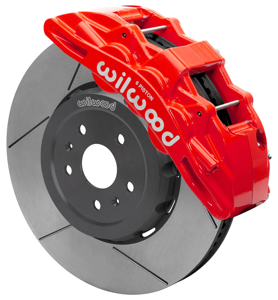 Wilwood Brake Kit Front Corvette C8 SX6R Slotted with 6 Piston Caliper and 15-Inch Iron Rotor