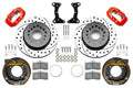 Wilwood 140-17121-DR Rear Forged Dynalite Brake Kit with 12-Inch Drilled and Slotted Iron Rotors for GM G-Body 1978-1988