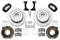 Wilwood 140-17121 Brake Kit Rear Black Forged Dynalite 4-Piston Caliper with 12.19 Inch Plain Iron Rotor for GM G-Body 1978-1988