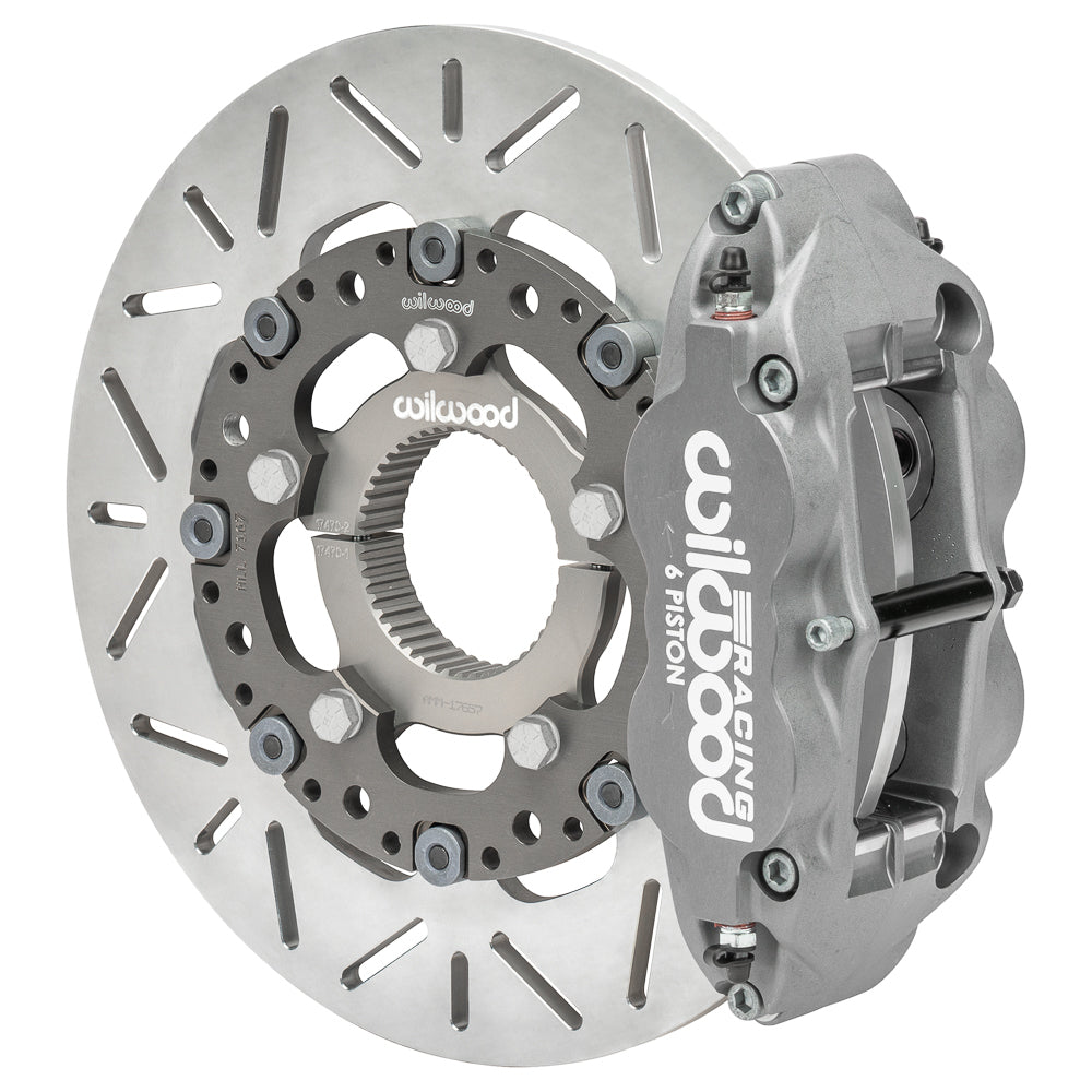 Wilwood Brake Kit Rear Inboard XRZ Titanium with Forged Narrow Superlite 6 Caliper and 12-Inch Slotted Titanium Rotor