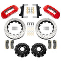 Wilwood KIT140-18123-DR Tactical Xtreme TX6R Front Brake System with 4-Piston Calipers, 16-Inch Slotted and Drilled Iron Rotors, Aluminum Red Powder Coat for GM Fullsize Trucks and SUVs 1963-1987