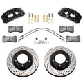Wilwood 140-18357-D Aero6-DM Front Brake Kit for Toyota Tundra 2007-2015 with 6-Piston Caliper and 13.39 Inch Drilled and Slotted Iron Rotor