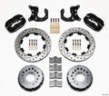 Wilwood 140-2118-BD Rear Brake System Kit with 4-Piston Caliper and 12 Inch Drilled Slotted Iron Rotor for Big Ford Trucks