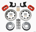Wilwood 140-2118-DR Dynalite Rear Disc Brake Kit with 4 Piston Caliper and 12-Inch Drilled Slotted Iron Rotor for Big Ford Trucks