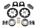 Wilwood 140-4545-BD Rear Drag Kit for Chevrolet 12-Bolt with C-Clip Elimination, 4 Piston Caliper, 11.438 Inch Drilled Steel Rotor, Aluminum Offset Hat, Gray Anodized Finish