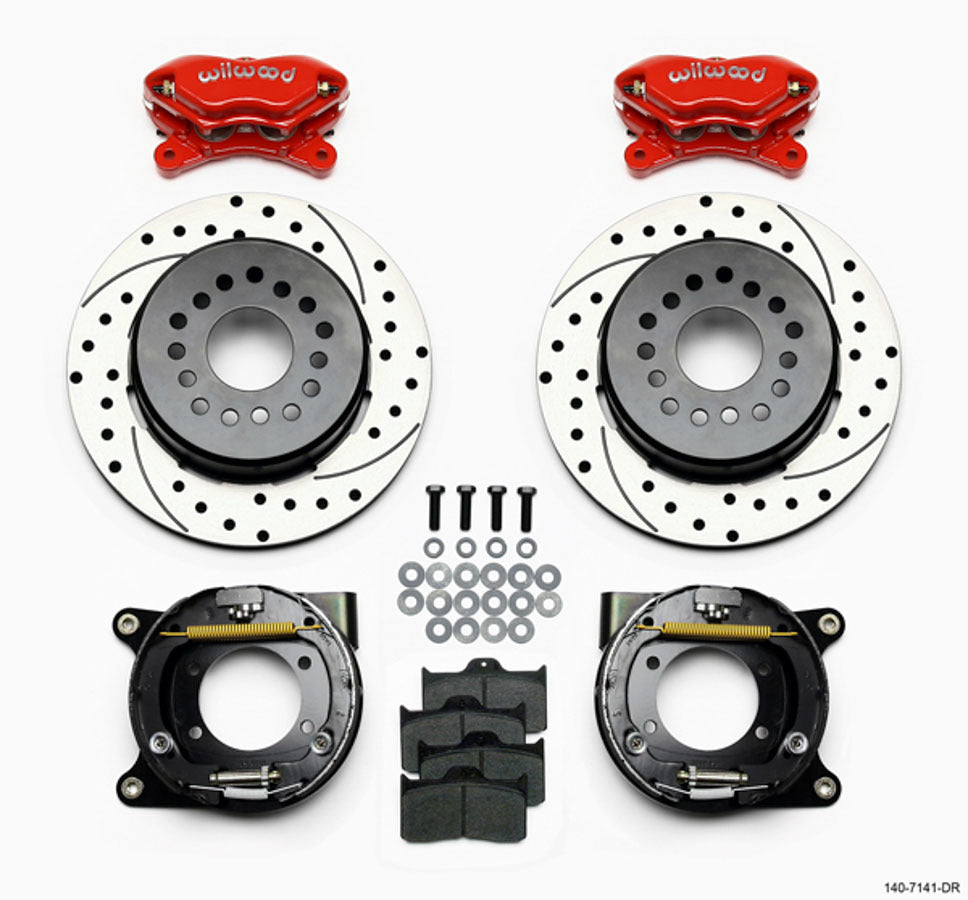 Wilwood 140-7141-DR Rear Disc Brake Kit with Park Brake for Chevy 12-Bolt