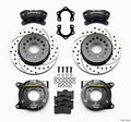 Wilwood 140-7144-D Dynalite Rear Brake System with 4 Piston Caliper and Drilled Slotted Iron Rotor for Mopar Dana Vehicles