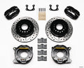 Wilwood 140-9282-D Dynalite Rear Brake System Kit with 4-Piston Calipers and 12-Inch Drilled Slotted Iron Rotors for Small Ford Vehicles