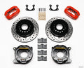 Wilwood 140-9282-DR Dynalite Rear Brake Kit with 4-Piston Caliper and 12.19 Inch Drilled Slotted Iron Rotor for Small Ford Vehicles