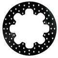 Wilwood Rotor 160-0525 Drilled Brake Rotor, 12 Inch Diameter, 0.35 Inch Thick, 8 x 7 Inch Bolt Pattern, Steel with Black Paint Finish