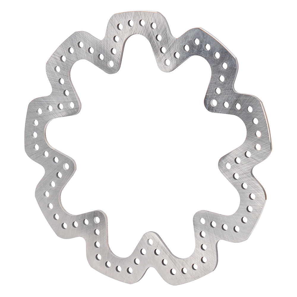 Wilwood Brake Rotor 160-10717 10.5 Inch Diameter Super Alloy Drilled and Scalloped Steel