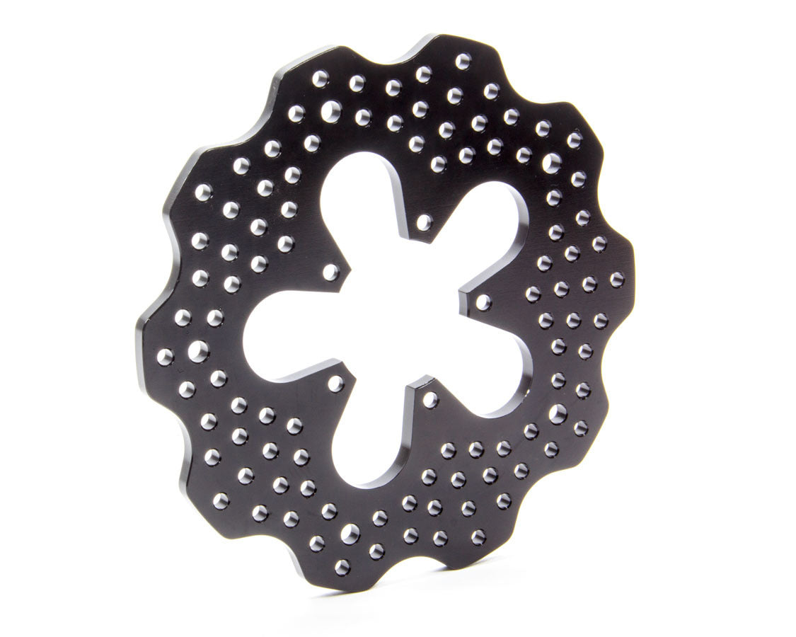 Wilwood 160-13712 Mini-Sprint Front Aluminum Brake Rotor with Drilled and Scalloped Design, 7 Inch Diameter