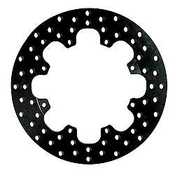 Wilwood Rotor 160-1601, Drilled Steel Brake Rotor, 11.44 Inch Diameter, 0.35 Inch Thickness, 8 x 7 Inch Bolt Pattern, Black Oxide Finish