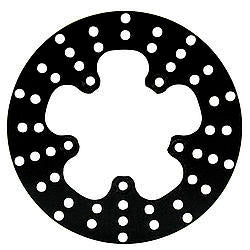 Wilwood Rotor 160-1602 Drilled Brake Rotor, 10 Inch Diameter, 0.25 Inch Thickness, 5 x 5 Inch Bolt Pattern, Steel, Black Paint Finish