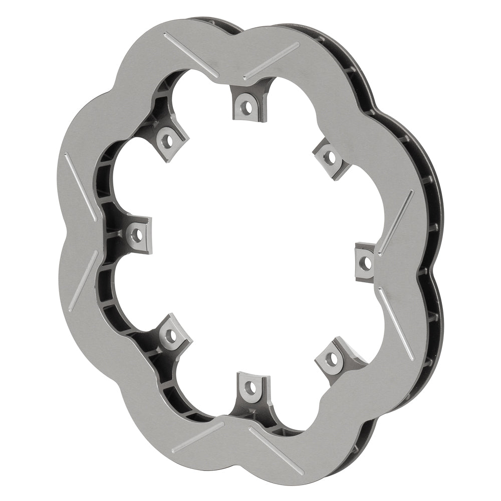 Wilwood WIL160-17781 Scalloped and Slotted Brake Rotor 11.75 Inch Diameter 8x7 Bolt Pattern Steel Natural Finish