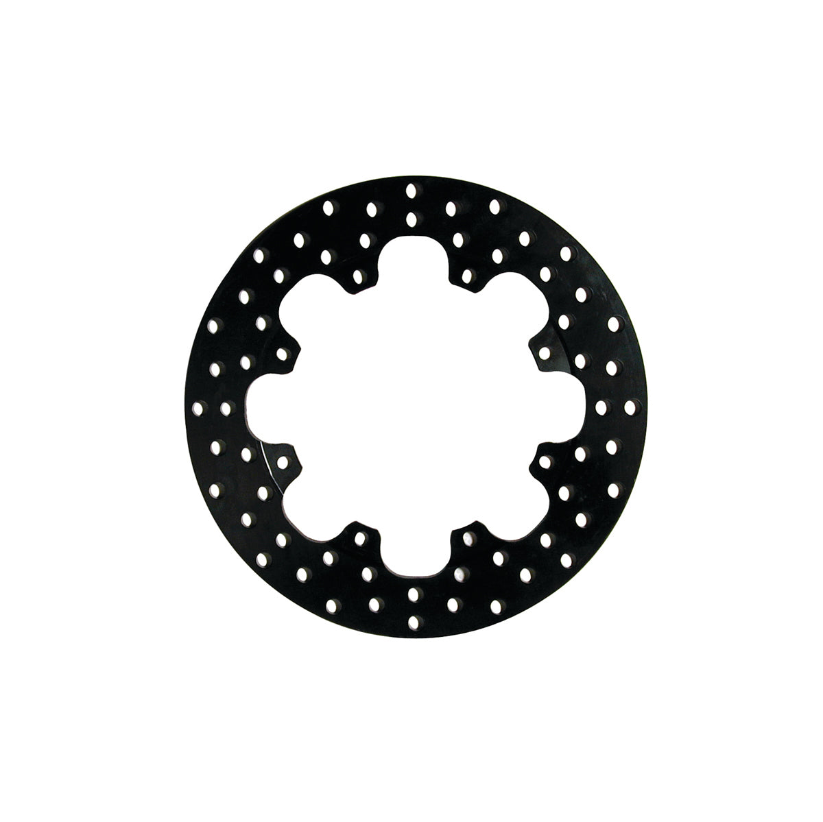Wilwood Rotor 160-3202 Drilled Brake Rotor, 11.75 Inch Diameter, 0.35 Inch Thickness, 8x7 Inch Bolt Pattern, Steel with Black Paint Finish