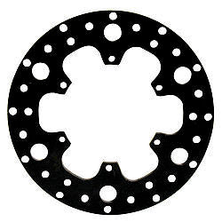 Wilwood Rotor 160-3455 Drilled Brake Rotor, 10.5 Inch Diameter, 0.35 Inch Thickness, 6 x 5.5 Inch Bolt Pattern, Steel with Black Paint Finish