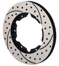 Wilwood 160-7097-BK Brake Rotor for Passenger Side, 10.75 Inch Diameter, Drilled and Slotted, 6 x 6.25 Inch Bolt Pattern, Iron with Black Finish