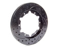 Wilwood Rotor 160-7100-BK Drilled and Slotted Brake Rotor, 11 Inch Diameter, 0.81 Inch Thickness, Black Finish, Iron Construction