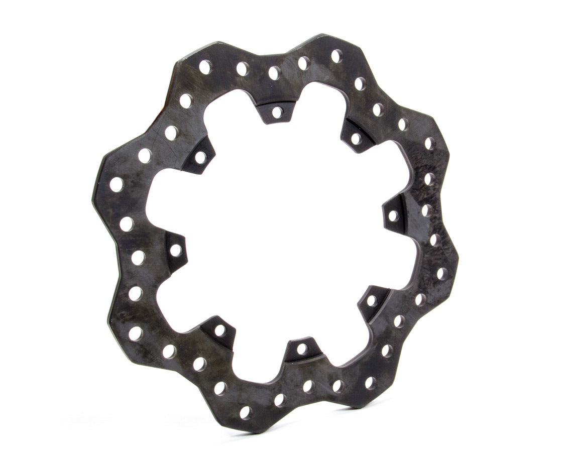 Wilwood Rotor 160-9772 Drilled and Scalloped Brake Rotor, 11.75 Inch Diameter, 0.35 Inch Thickness, 8x7 Bolt Pattern, Steel with Black Oxide Finish