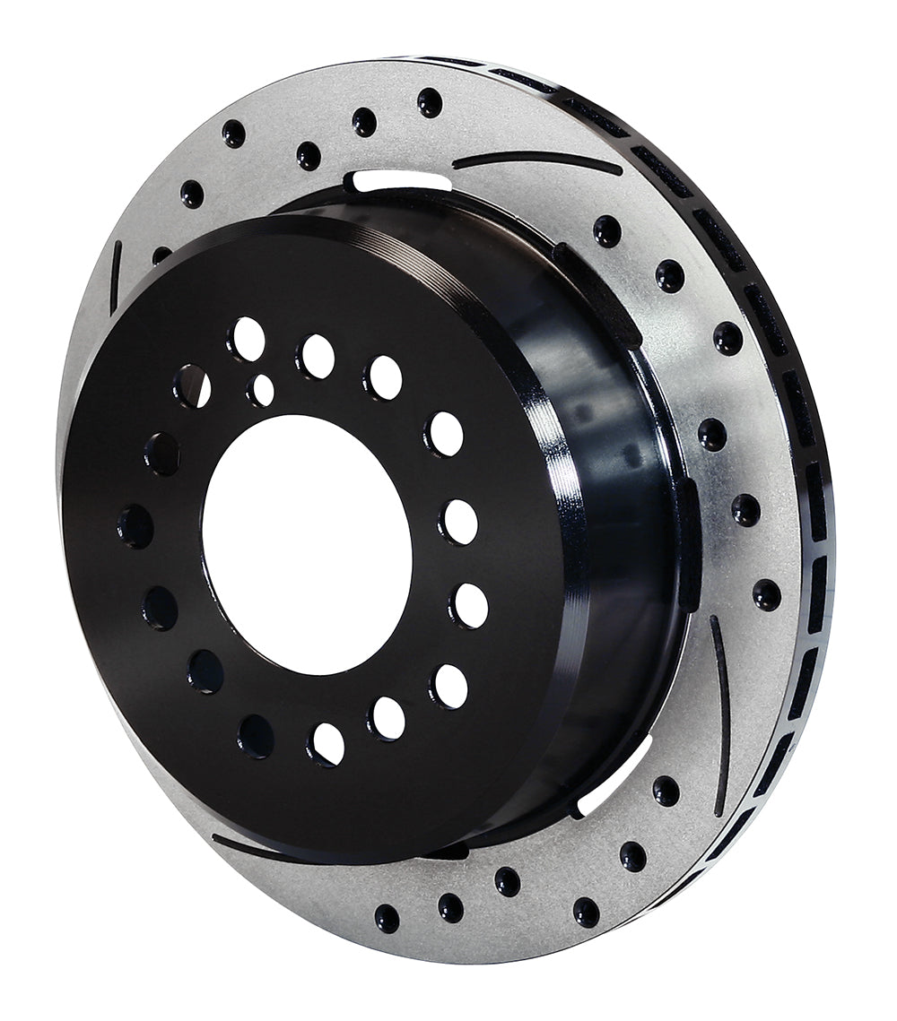 Wilwood 160-9812-BK Rear Drilled and Slotted Brake Rotor for Passenger Side, 12.19 Inch Diameter