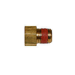 Wilwood Tube Adapter 220-0628 Brass Straight Fitting for 3/8-24 Inverted Flare to 1/8 NPT Male