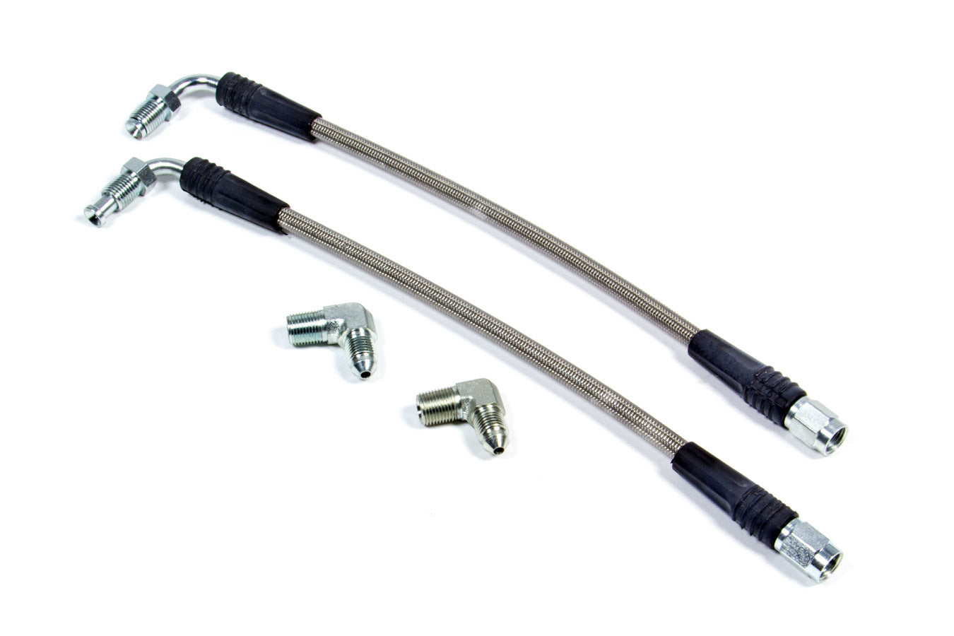 Wilwood WIL220-10632 Flexline Kit for 1965-1982 Chevrolet Corvette Rear Brake Hose, 10.5 Inch Length, Braided Stainless Steel