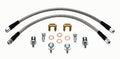 Wilwood 220-11372 Flexline Kit, 16 Inch Length, 3 AN Braided Stainless Steel PTFE Line with Straight Female Fittings