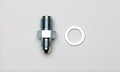 Wilwood Adapter Fitting -3AN Male to 7/16-20 Male with Crush Washer, Steel, Zinc Plated