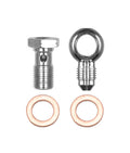 Wilwood Banjo Bolt Kit 3AN Male to 10mm x 1.00 Banjo Fitting with Zinc-Plated Steel Crush Washer