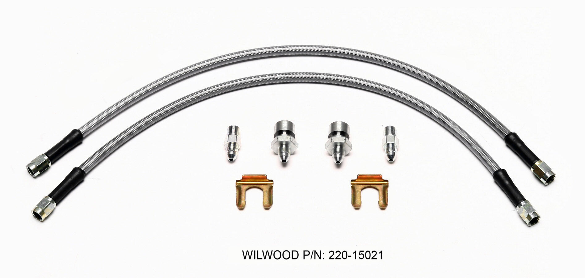 Wilwood Flexline Kit 18 Inch 3/8-24 Threaded Fittings, Air-Restricted: No